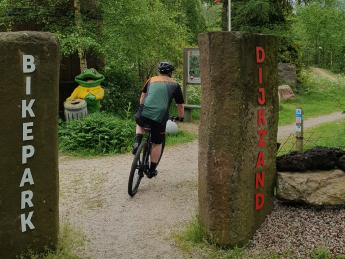 ATB mountainbike route op het Dijkzand terrein